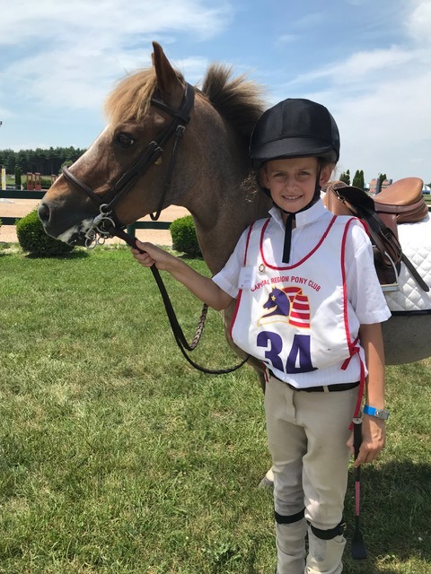 Rylen with her pony at Capital Region Pony Club